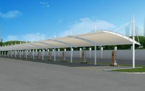 开封膜结构停车棚