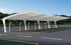 开封膜结构停车棚