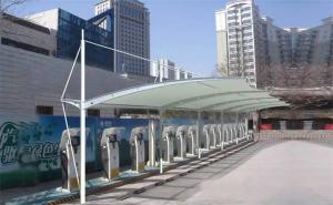 开封膜结构停车棚