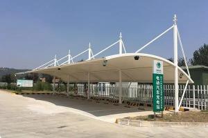 开封膜结构停车棚